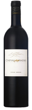 Bottle shot of 2011 Cheval des Andes