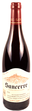 Bottle shot of 2015 Sancerre Rouge