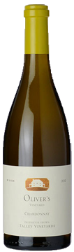 Bottle shot of 2012 Oliver's Vineyard Chardonnay