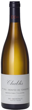 Bottle shot of 2014 Chablis 1er Cru Montée de Tonnerre