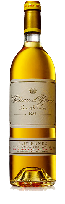 Bottle shot of 1986 Château d'Yquem, 1er Cru Supérieur Sauternes