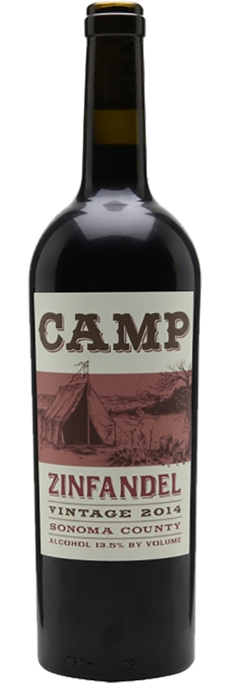 Bottle shot of 2015 Camp Zinfandel