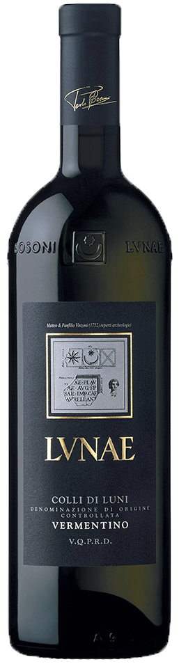 Bottle shot of 2017 Vermentino Colli di Luni Etichetta Nera
