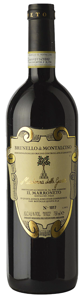 Bottle shot of 2013 Brunello di Montalcino Madonna delle Grazie