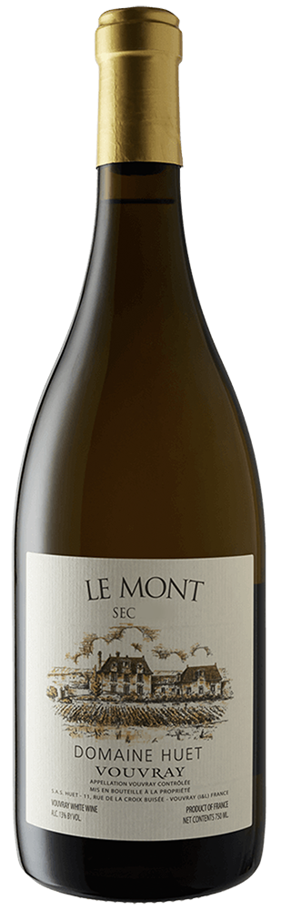 Bottle shot of 2017 Vouvray Le Mont Sec
