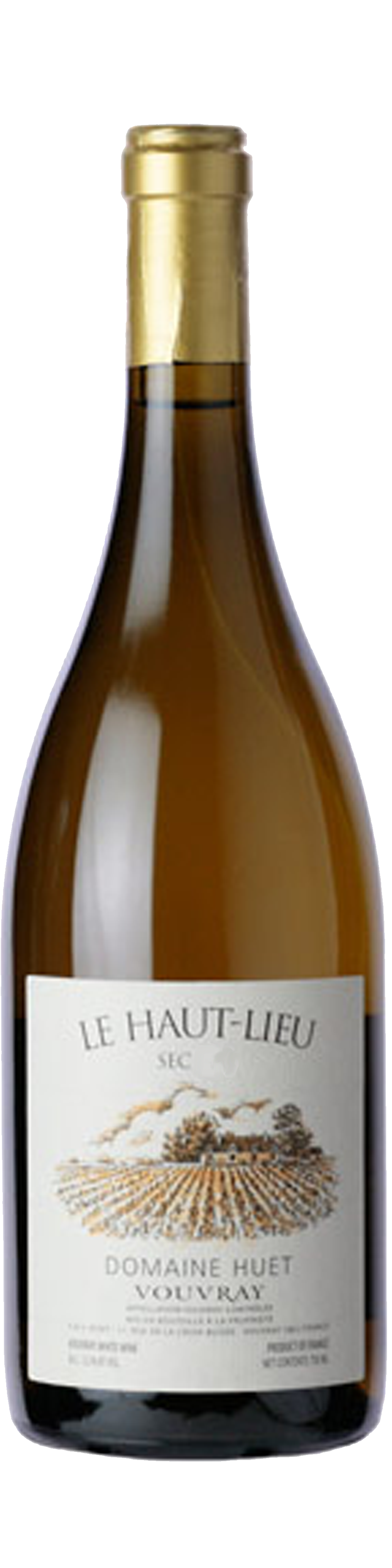 Bottle shot of 2016 Vouvray Le Haut-Lieu Sec