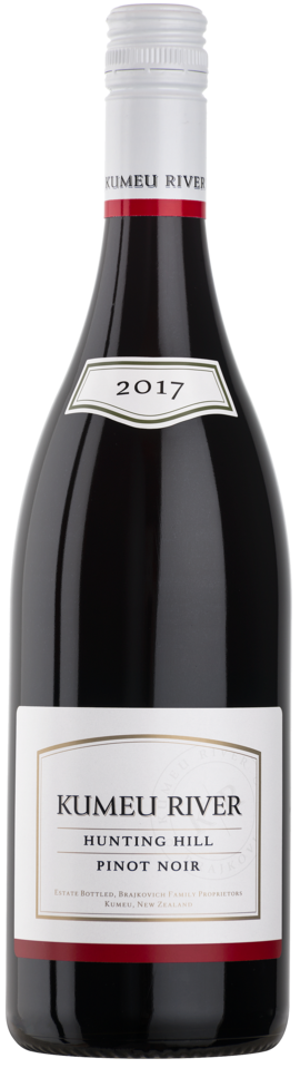 Bottle shot of 2017 Hunting Hill Pinot Noir