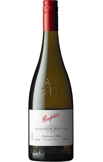 Bottle shot of 2017 Penfolds Reserve Bin 17A Chardonnay