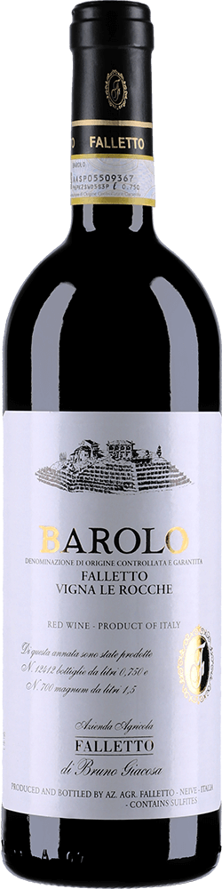 Bottle shot of 2015 Barolo Falletto Vigna Le Rocche
