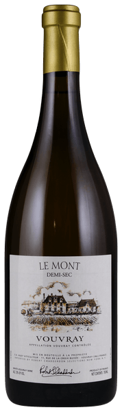 Bottle shot of 2018 Vouvray Le Mont Demi-Sec