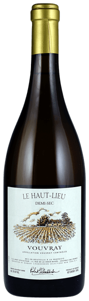 Bottle shot of 2018 Vouvray Le Haut-Lieu Demi-Sec