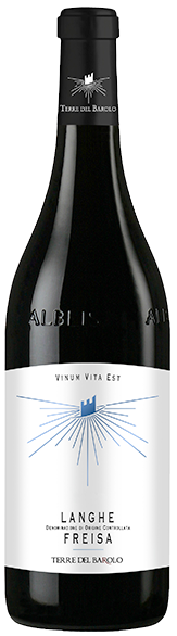 Bottle shot of 2017 'Vinum Vita Est' Langhe Freisa