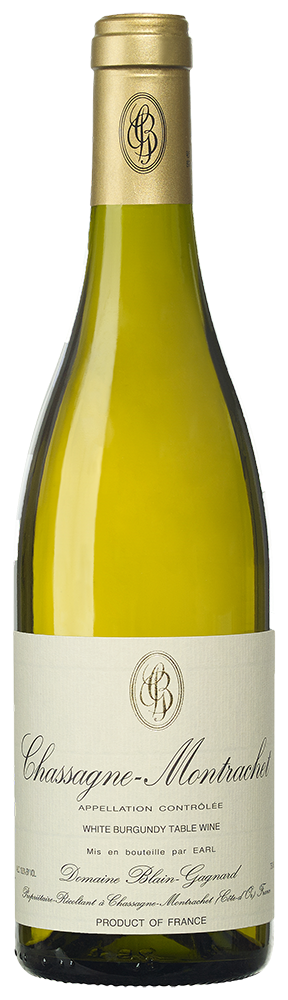 Bottle shot of 2017 Chassagne Montrachet 1er Cru Caillerets
