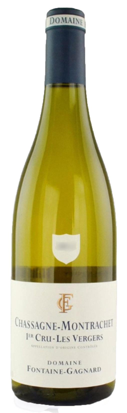 Bottle shot of 2017 Chassagne Montrachet 1er Cru Vergers