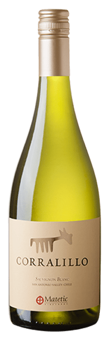 Bottle shot of 2017 Corralillo Sauvignon Blanc Organic
