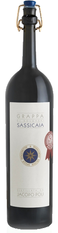 Bottle shot of 2013 Grappa Barili di Sassicaia