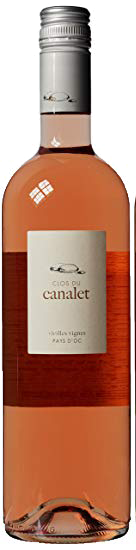 Bottle shot of 2018 Hauts du Canalet Vieilles Vignes Rosé