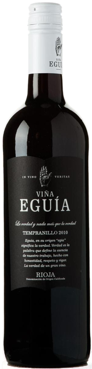 Bottle shot of 2018 Eguia Tempranillo