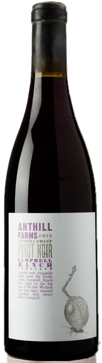 Bottle shot of 2012 Campbell Ranch Pinot Noir