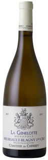 Bottle shot of 2017 Meursault Blagny 1er Cru la Genelotte