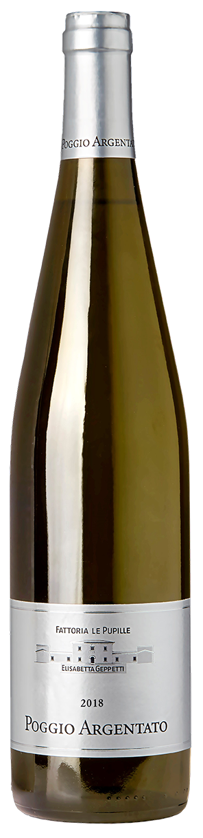 Bottle shot of 2018 Poggio Argentato