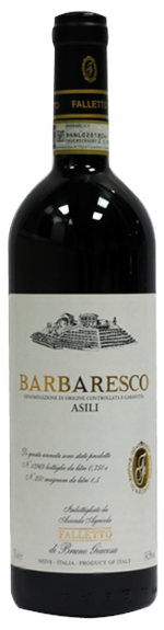 Bottle shot of 2019 Barbaresco Asili