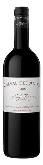 Bottle shot of 2018 Cheval des Andes