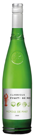 Bottle shot of 2020 Classique Fruits de Mer Picpoul de Pinet 
