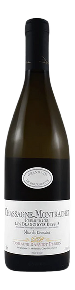 Bottle shot of 2015 Chassagne Montrachet Blanc 1er Cru BlanchotsDessus
