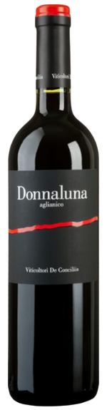 Bottle shot of 2019 Donnaluna Aglianico