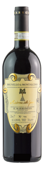 Bottle shot of 2018 Brunello di Montalcino Madonna delle Grazie