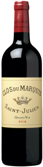 Bottle shot of 2018 Clos du Marquis, St Julien